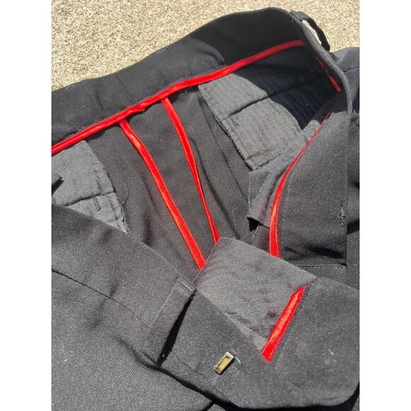 Public Notices Pants Men Size 33 X 32 Black Straight Flat Front Trousers Pockets - Picture 6 of 7